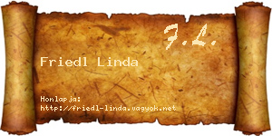 Friedl Linda névjegykártya