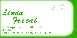 linda friedl business card